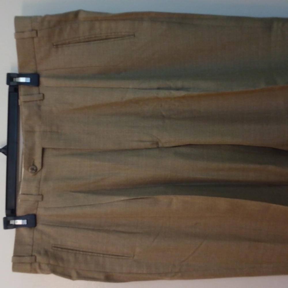 JB Britches Light Tan Tropical Weight Silk/Wool Dress Pants 39 - 31.5 - Picture 10 of 14